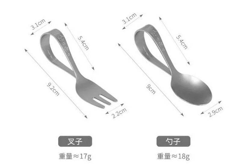 Japanese Crafted Kids Spoon and Fork Set - Safe, Durable, and Adorable Utensils for Little Ones