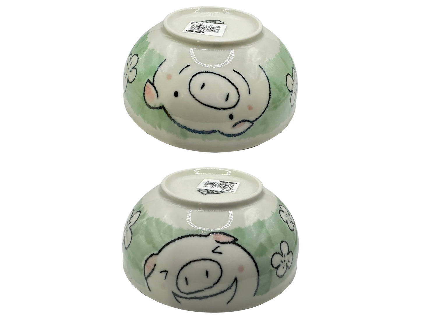 Japanese Ceramic Animal Bowl: Pig